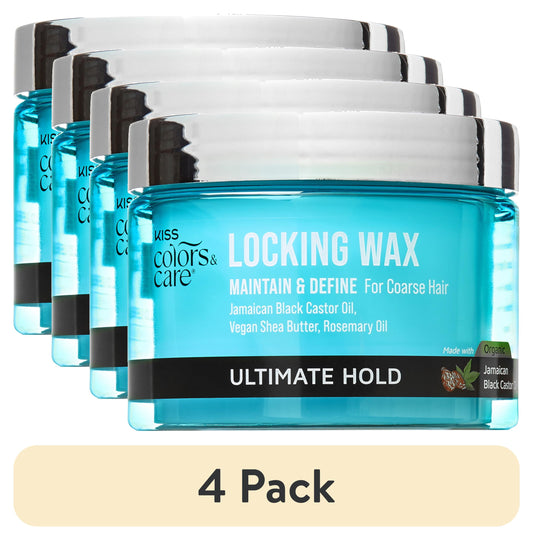 (4 Pack)  Colors & Care Locking Hair Wax, Level 9 Ultimate Hold, 6 Oz.